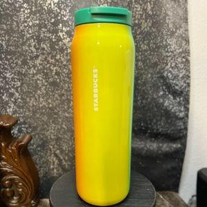 Starbucks Summer 2022 Ombre Yellow/Green/Orange Sunset Water Bottle